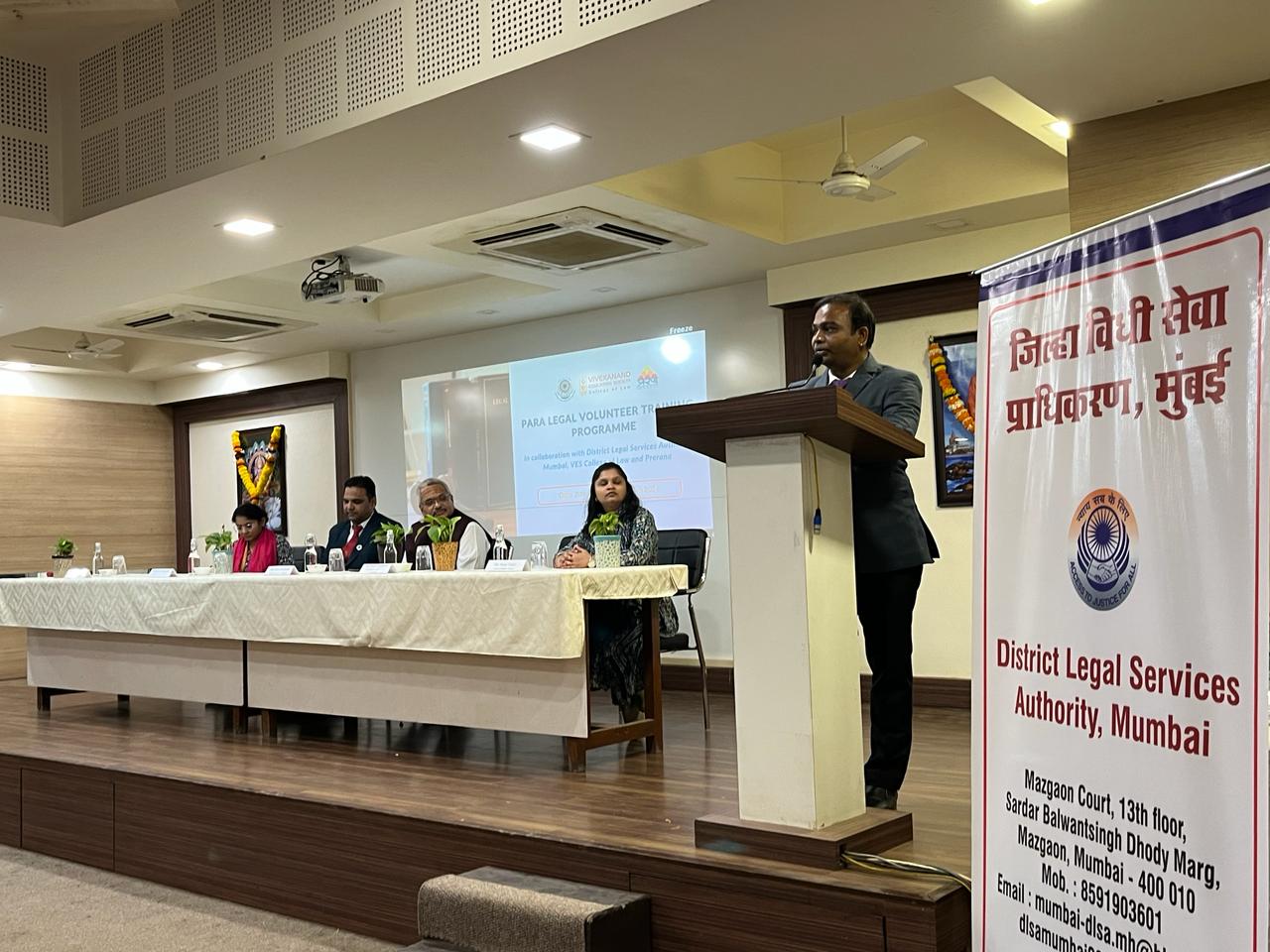 Wide auditorium view of keynote address on Legal Aid under Indian Constitution
