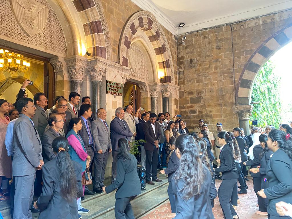 Judicial Officers Observing Student Awareness Drive
