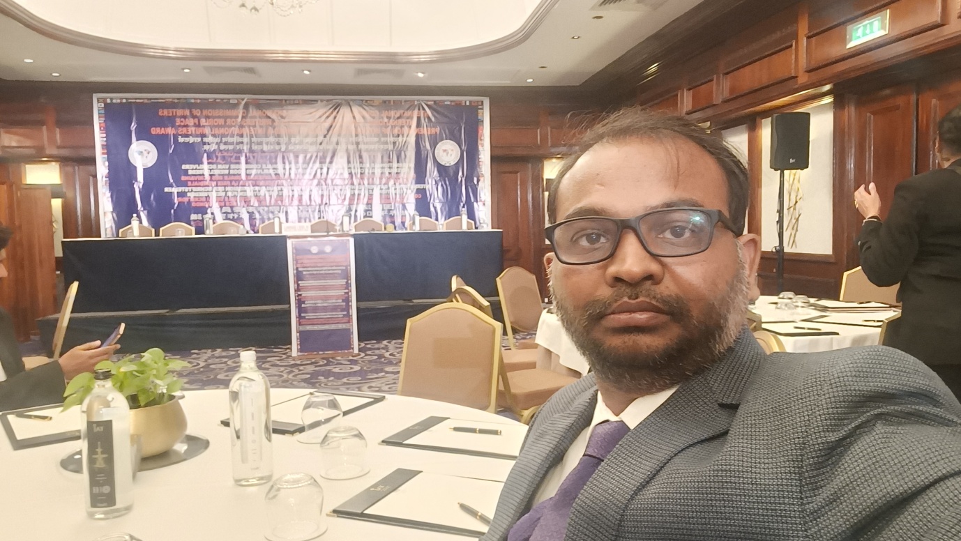 Dr. Swapnil Choudhary seated at Delegate Roundtable